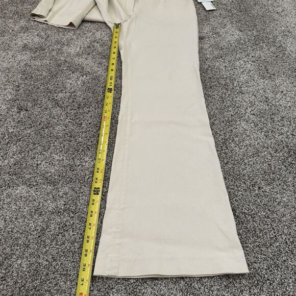 THE LIMITED Editor Mid Rise Beige Flare Leg Dress Pants Women’s Size 8 - Picture 10 of 11